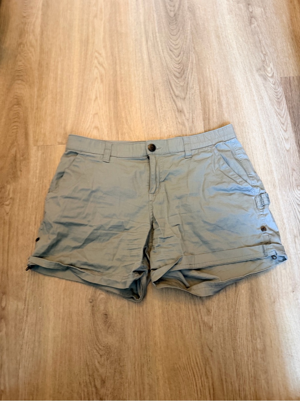 Boston Traders Olive Green Roll-Tab Utility Shorts
